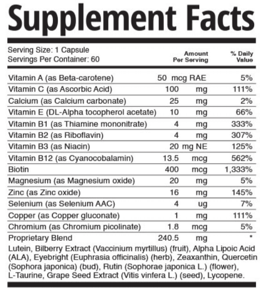 TheyaVue-Ingredients-Supplement-Facts