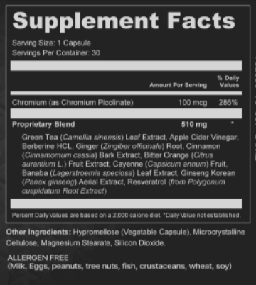 Laellium SupplementFacts