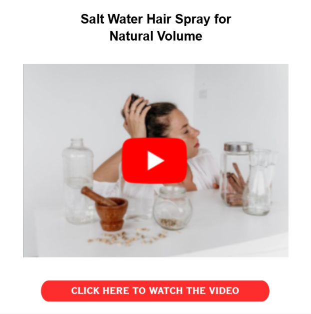 Salt Water Hack for Hair - Natural Volume