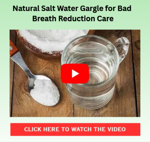 Salt Water for Bad Breath - Benefits