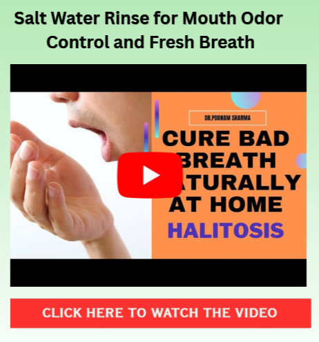 Salt Water for Bad Breath - Fresh Breath