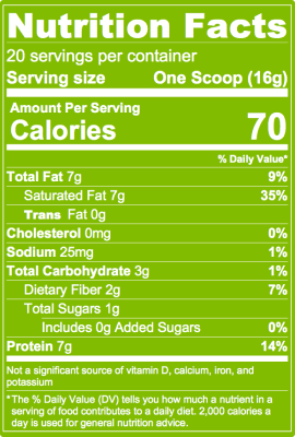 Rootz Matcha Superfood-nutrition-facts