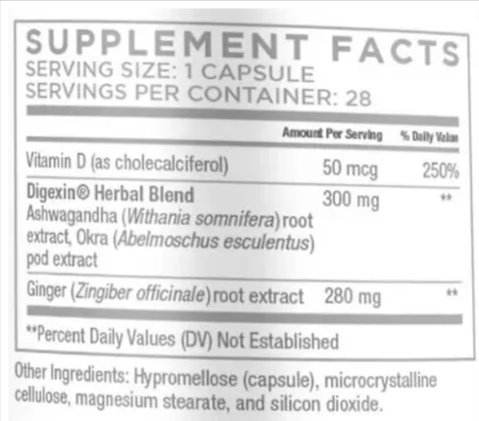 Total Bowel Release Supplement Facts