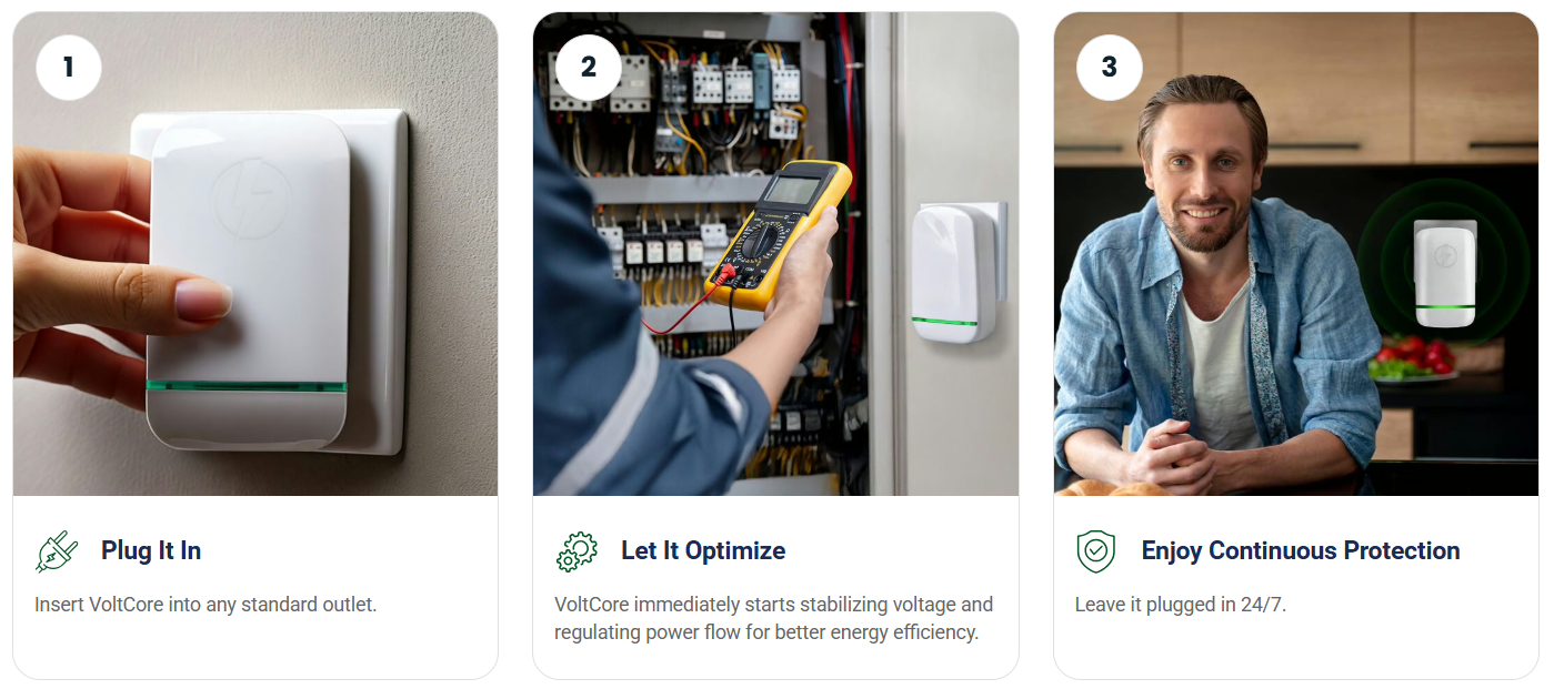 VoltCore Energy Saver Steps