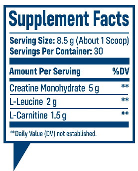 NativePath Native Creatine Supplement Fact
