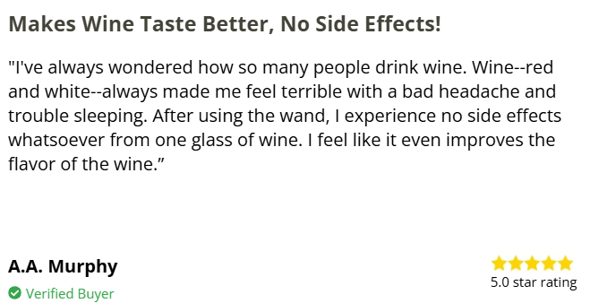 The Wand Wine Purifier Customer Reviews