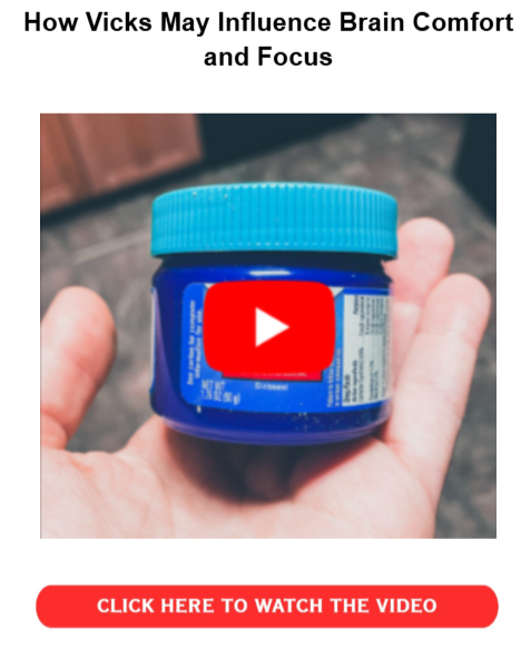 Vicks Vapor Rub for Memory Loss - Comfort and Focus