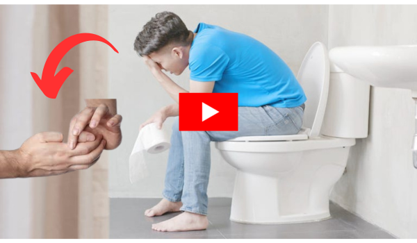 Thumb trick for pooping