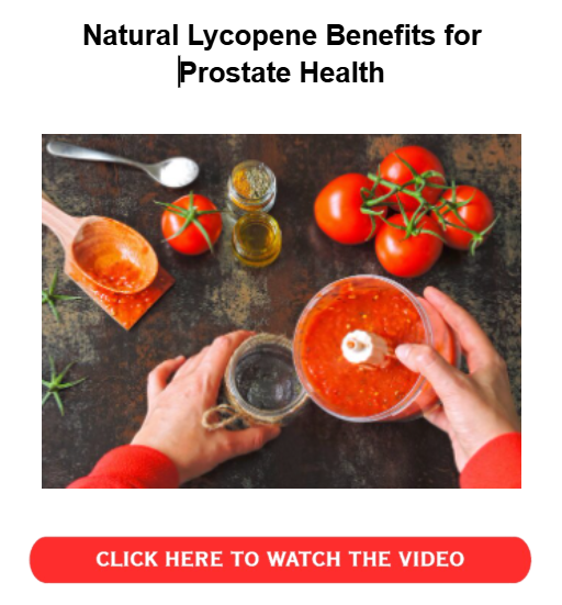 Tomato Trick Recipe for Prostate Health - Benefits