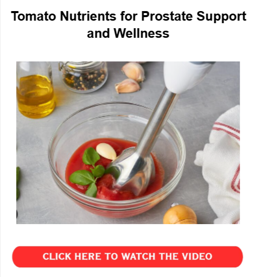 Tomato Trick Recipe for Prostate Health - Support and Wellness