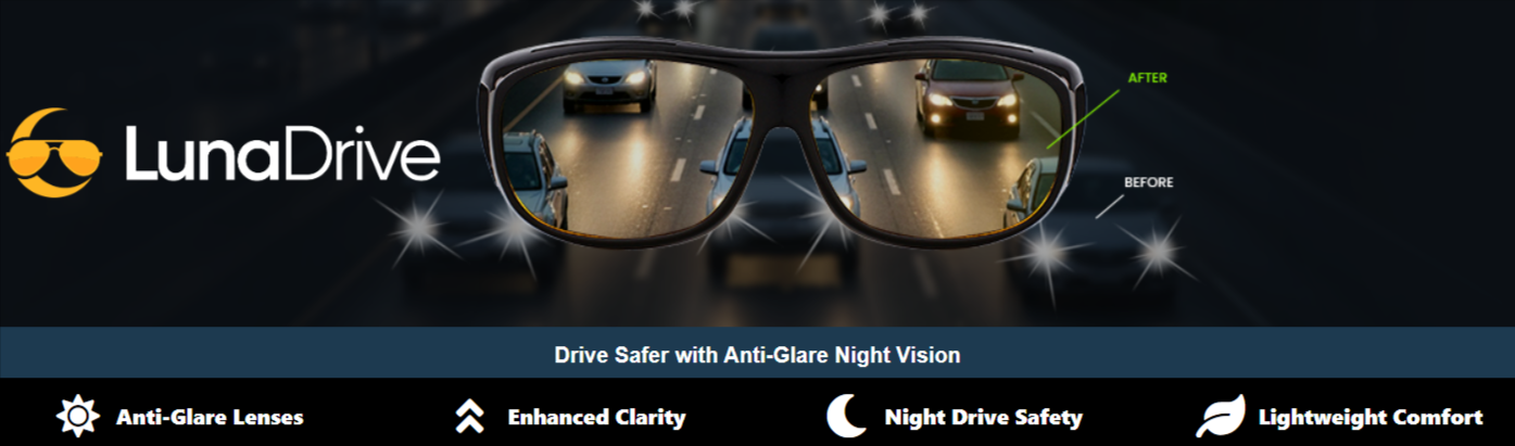 LunaDrive Glasses Label