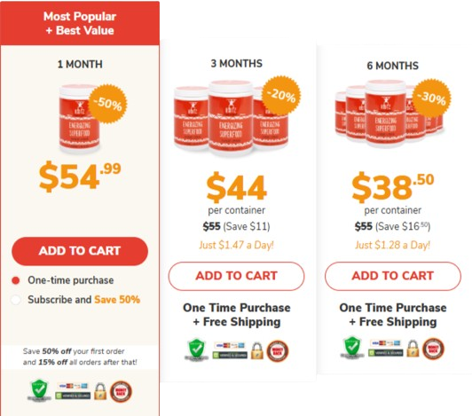 Rootz Energizing Superfood Price