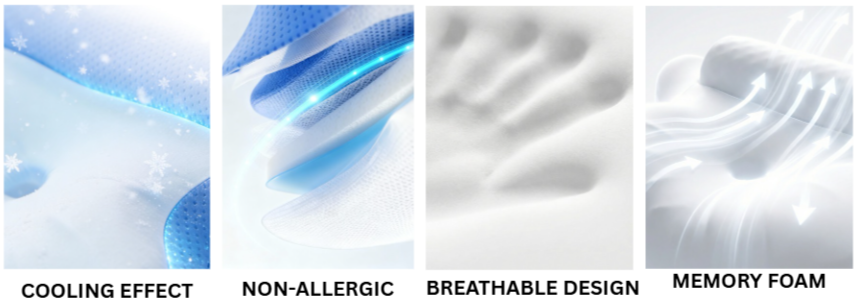 Melara Pro Pillow Features