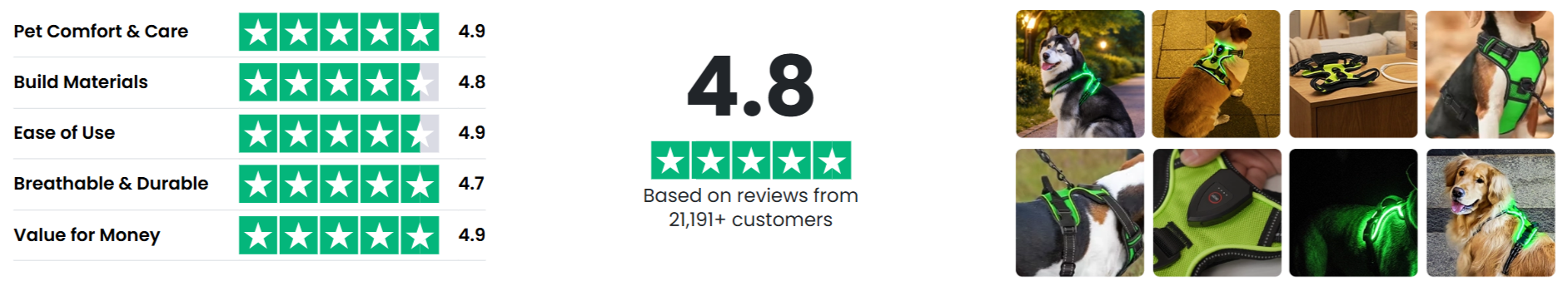 RadPaws LED Harness customer reviews