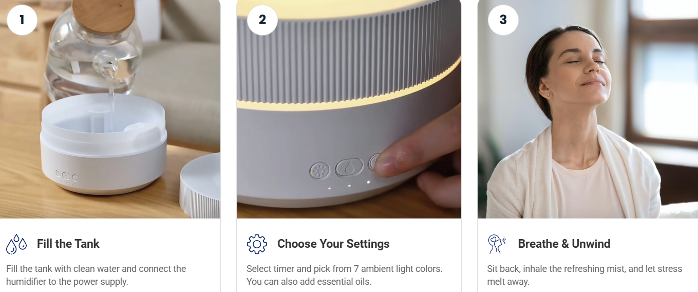 Clairu Air Humidifier How To Use