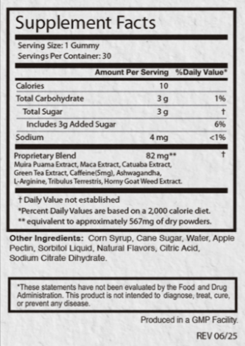 Alpha Honey Suppement Facts