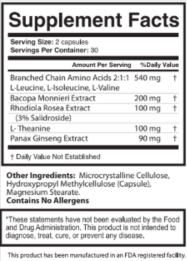 Brainvex Supplement Facts