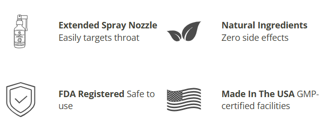 SnoreStop Throat Spray Certifications