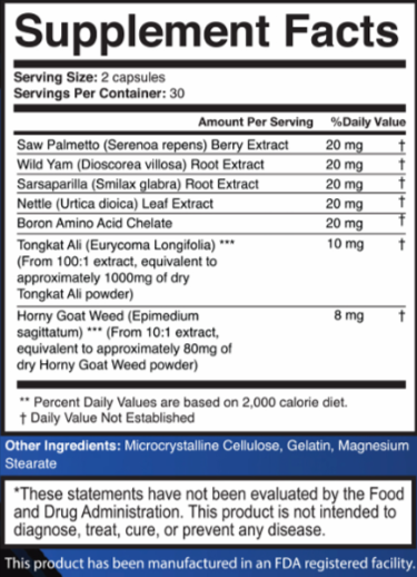 Vapofil Supplement Fact