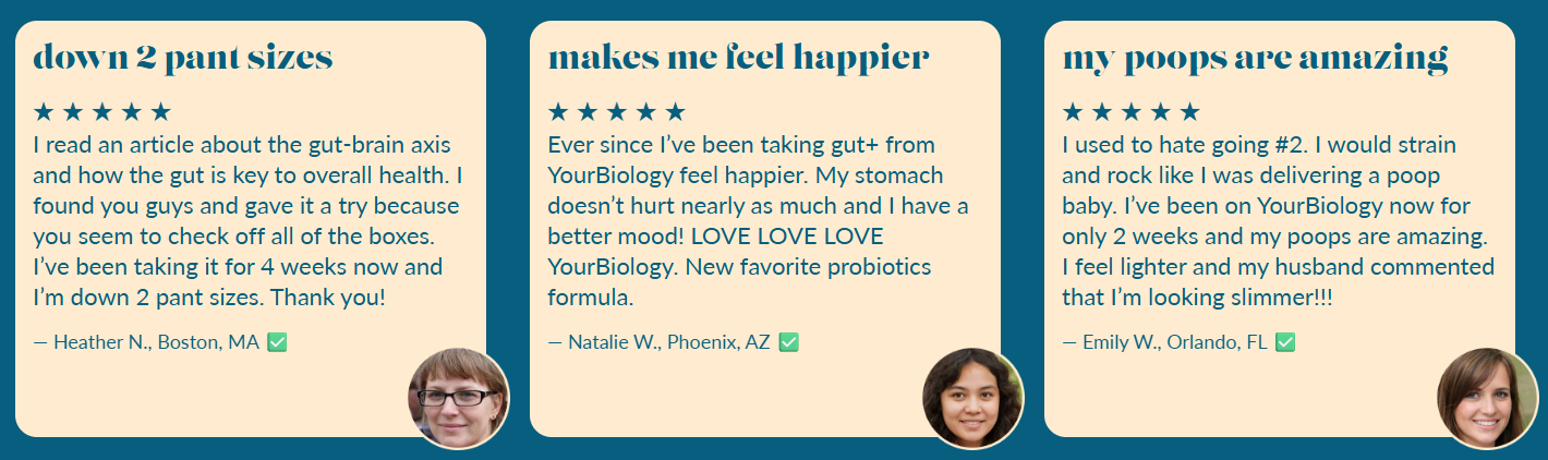 Yourbiology Gut Customer Reviews