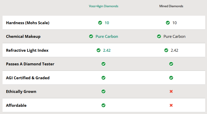 Voss Agin Diamonds Earrings comparision