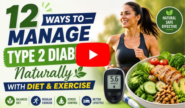 12 Ways to Manage Type 2 Diabetes Naturally with Diet & Exercise