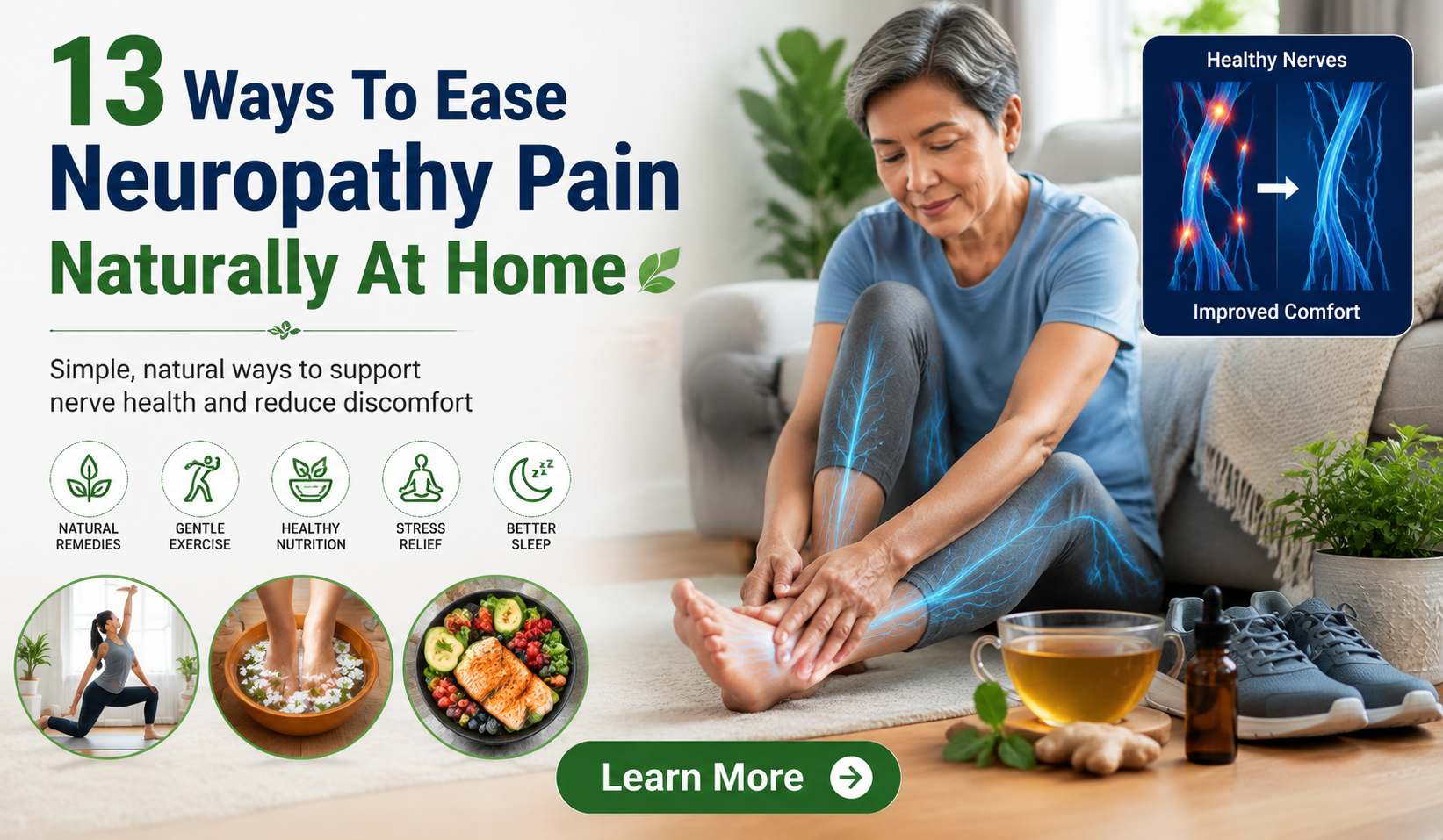 13 Ways to Get Rid of Neuropathy Pain Naturally at Home