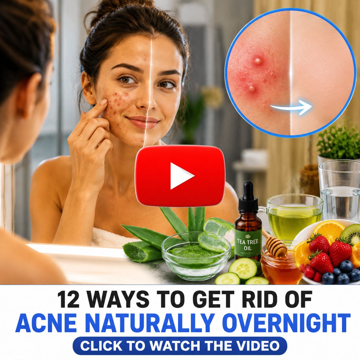 Acne Naturally Overnight at Home 1