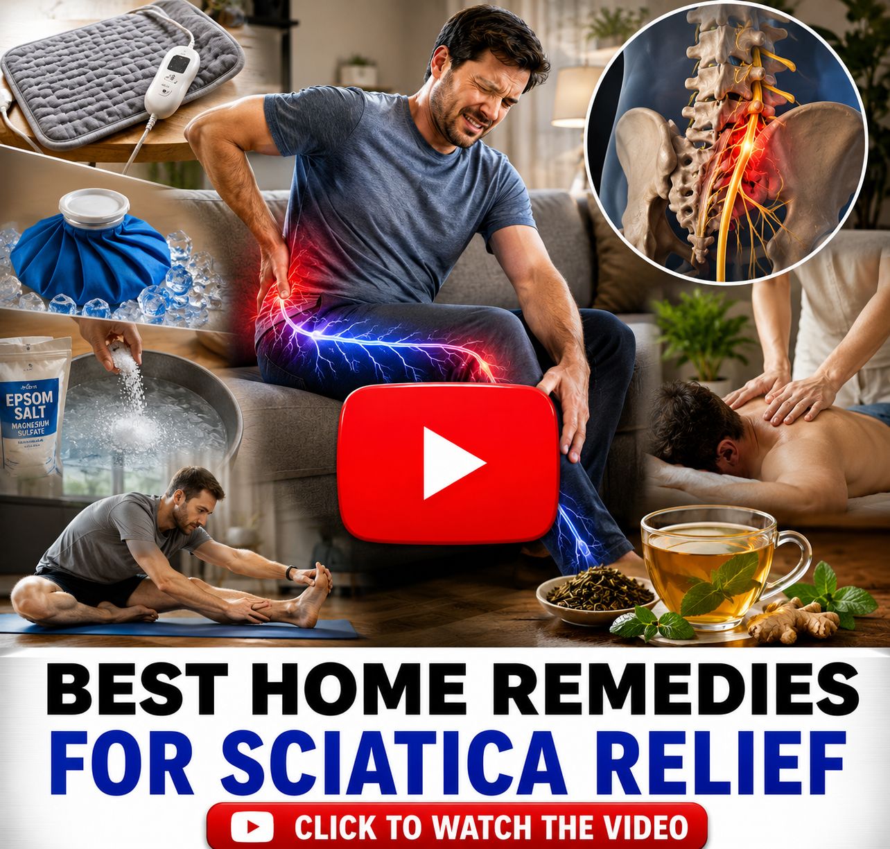 BEST HOME REMEDIES FOR INSTANT SCIATICA RELIEF