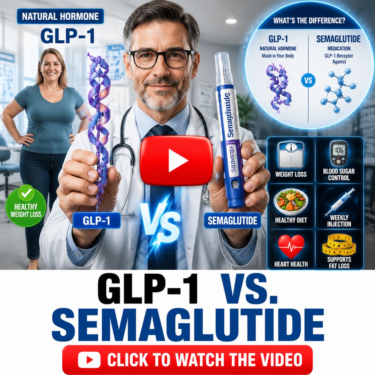 GLP-1 vs. Semaglutide 1