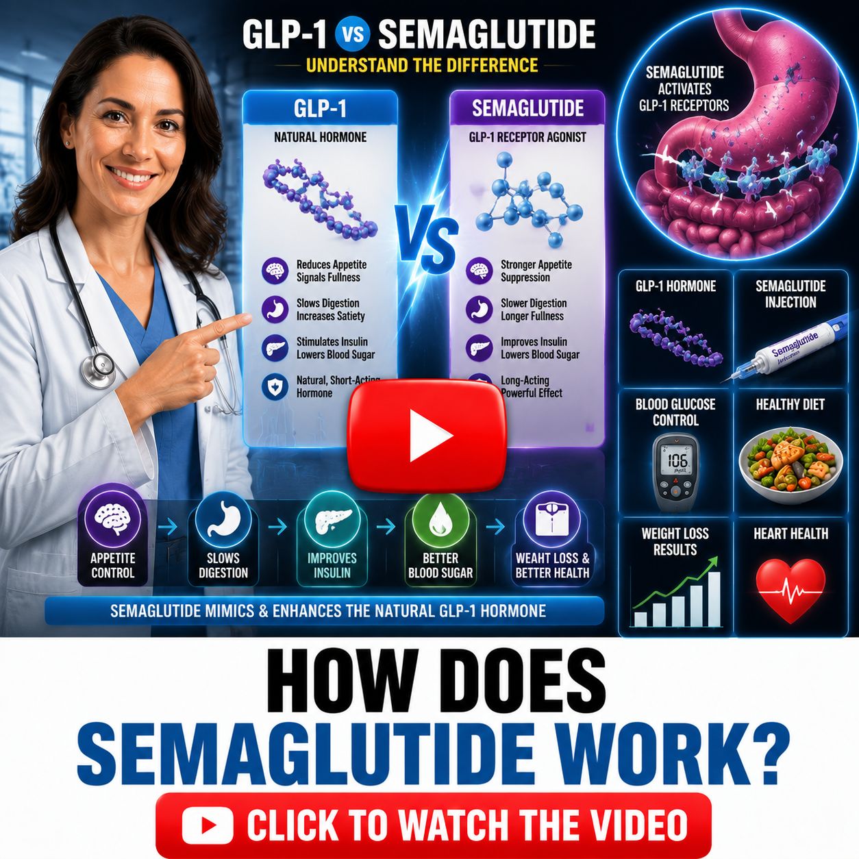 GLP-1 vs. Semaglutide 3