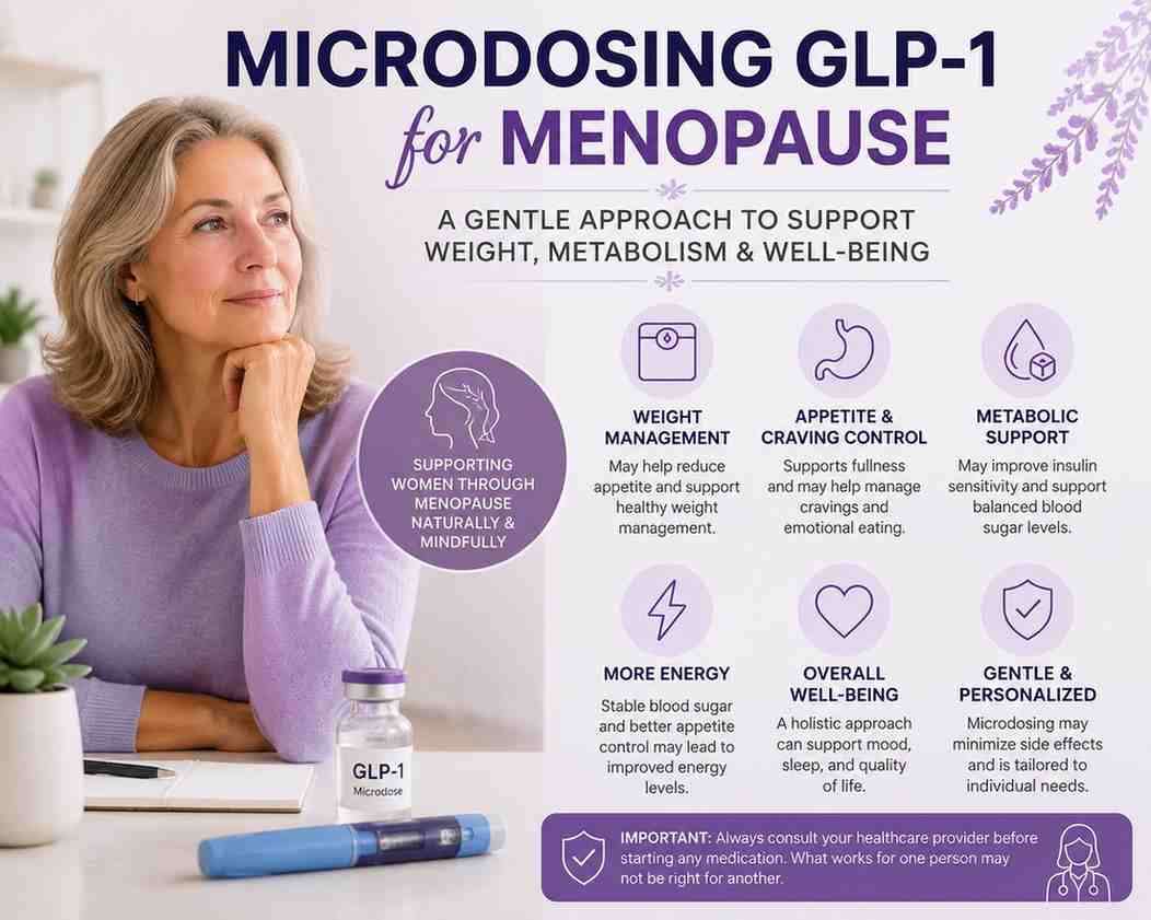 Microdosing GLP-1 for Menopause