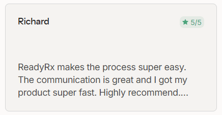 ReadyRX Customer Reviews