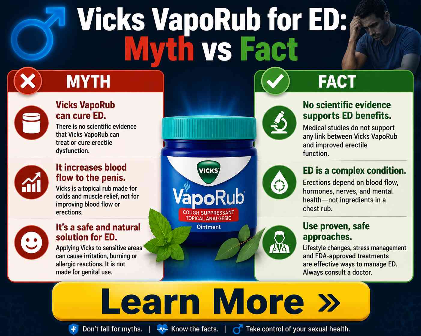 does vicks vapor rub help with ed vs