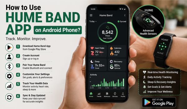 Hume Band App on Android Phone