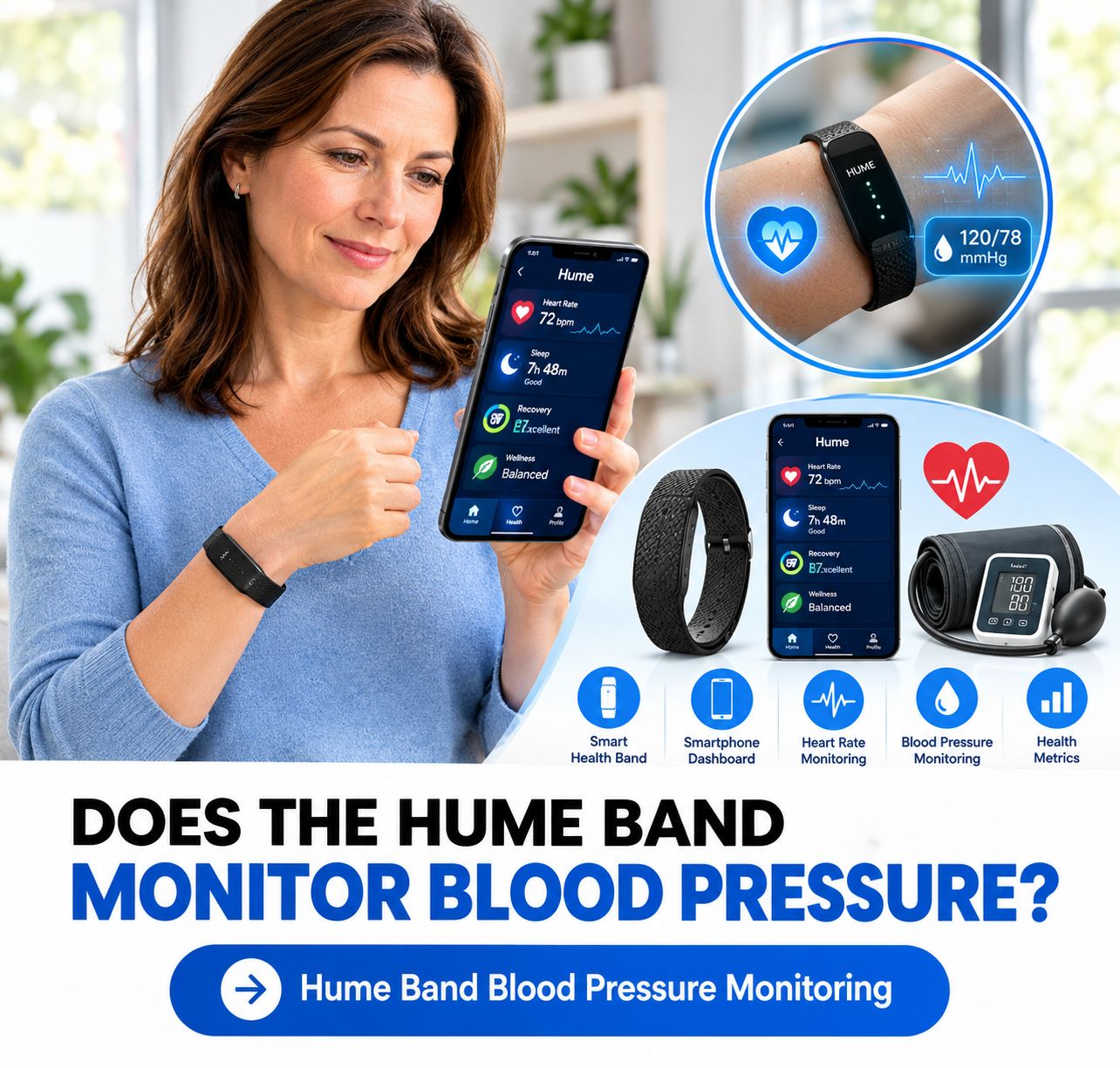 Hume Band Monitor Blood Pressure - 1