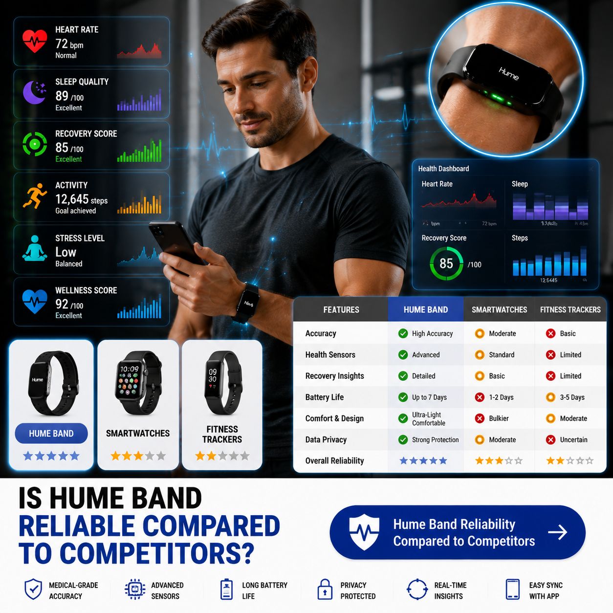 Hume Band Reliable Compared to Competitors - 4