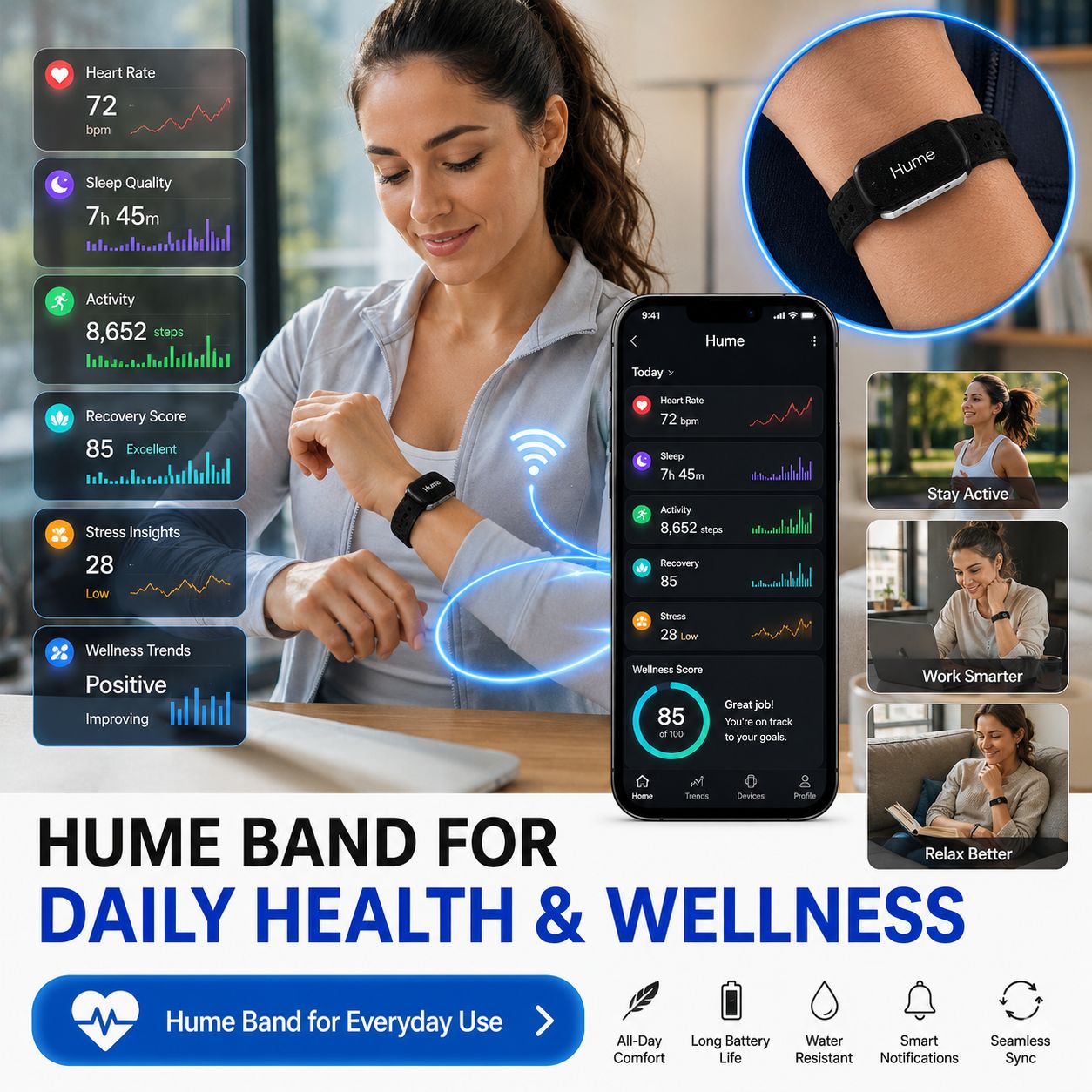 Hume Band Suitable for Everyday Use - 1