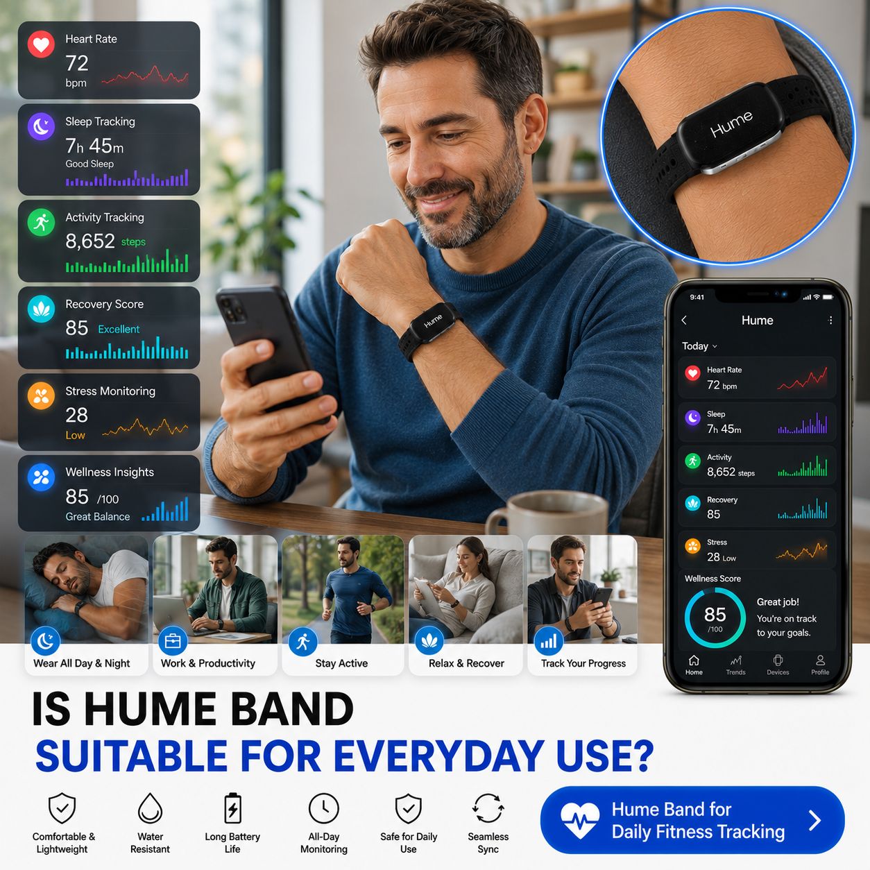Hume Band Suitable for Everyday Use - 4
