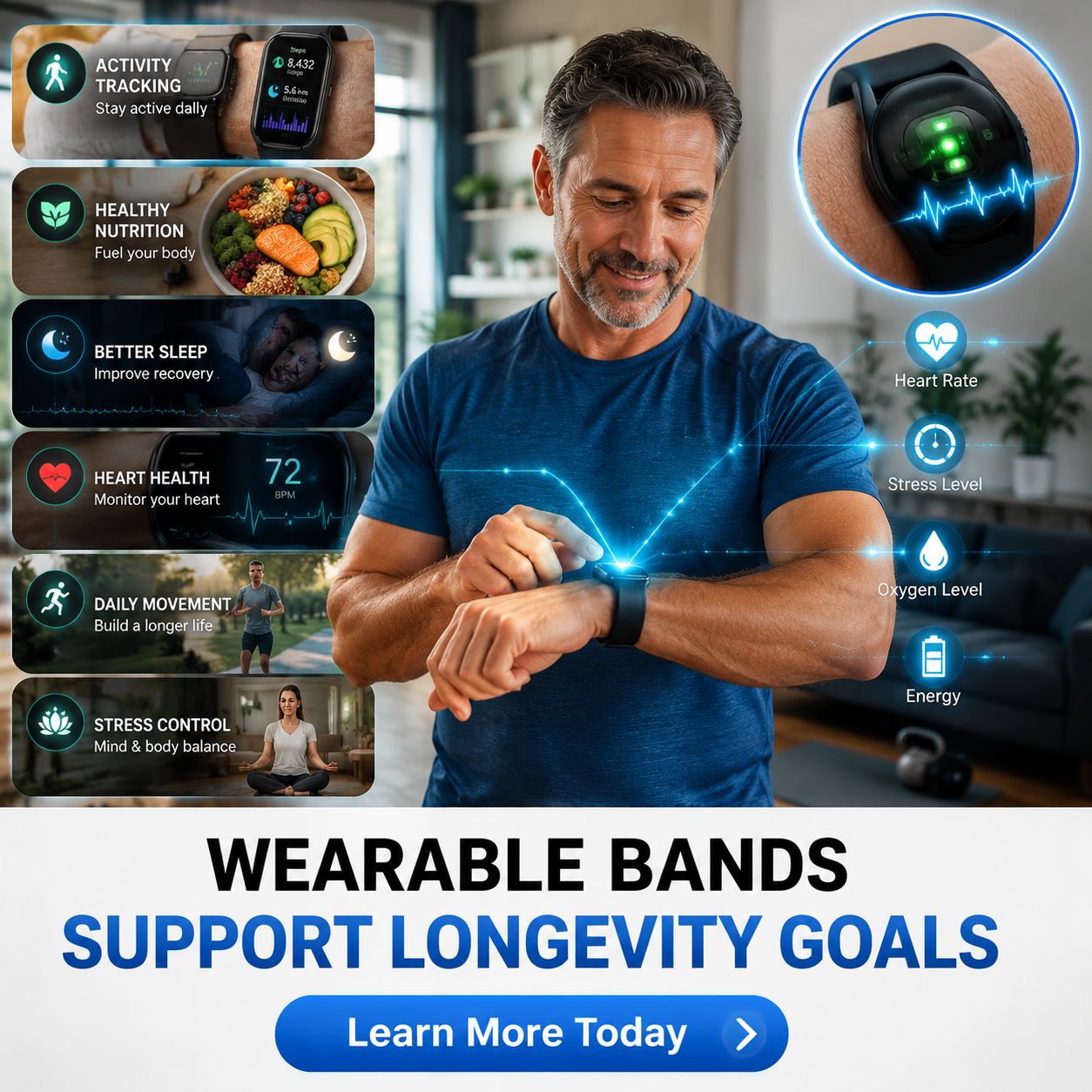 Wearable Band Benefits for Longevity - 2