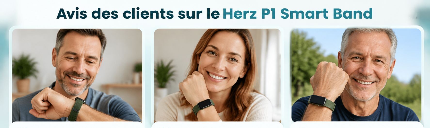 Avis des clients sur le Herz P1 Smart Band