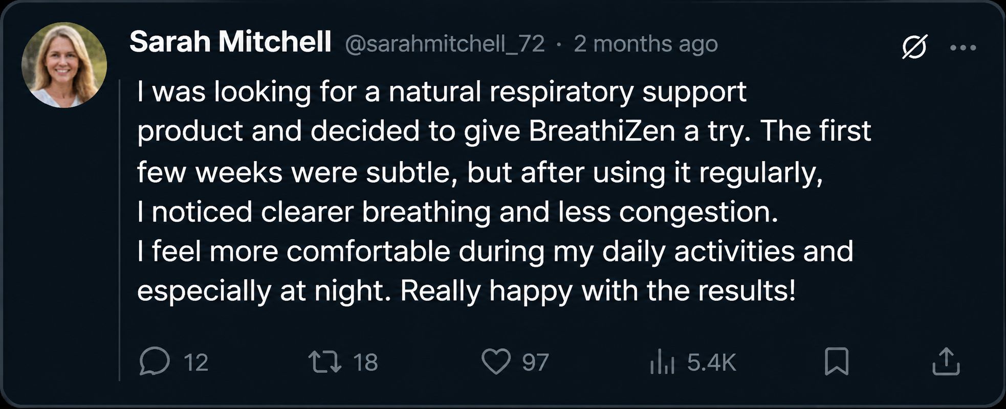 Breathizen - Custimer Reviews 1