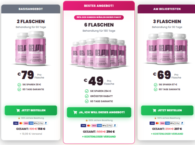 GelatinMeister Preisdetails