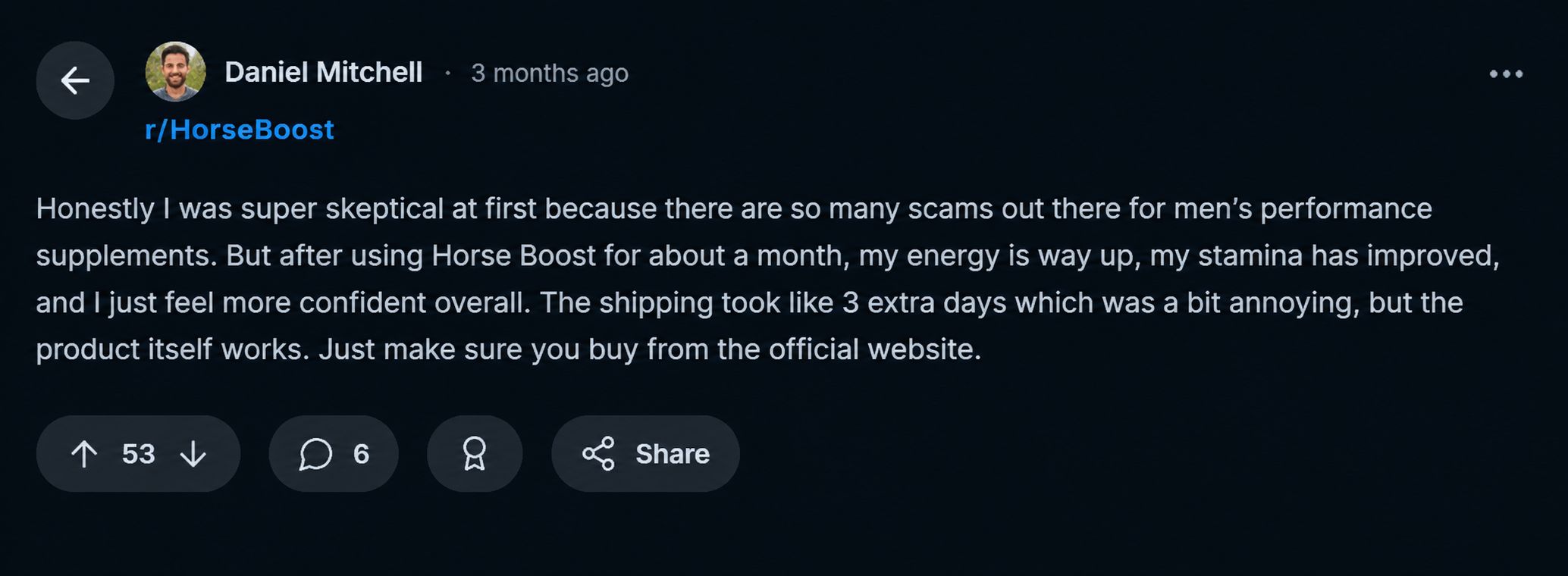Horse Boost Customer Reviews 1