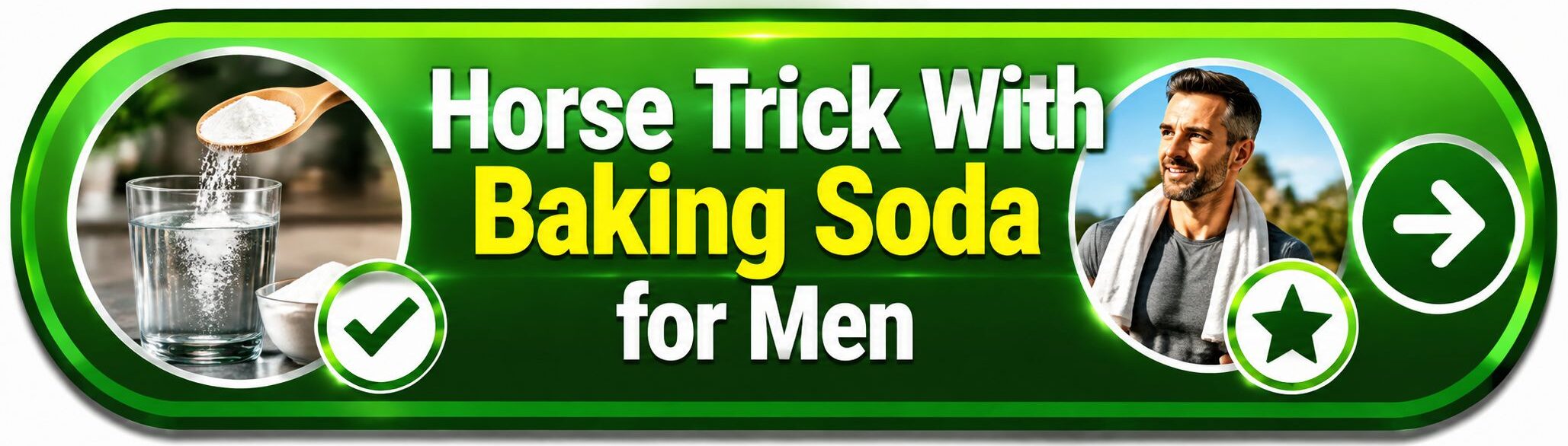 Horse Trick With Baking Soda for Men- Button