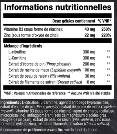 Ingrédients de ForceVital