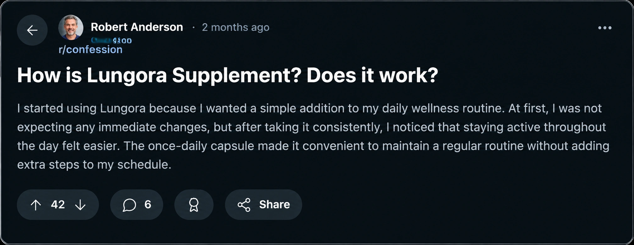 Lungora Reddit Reviews