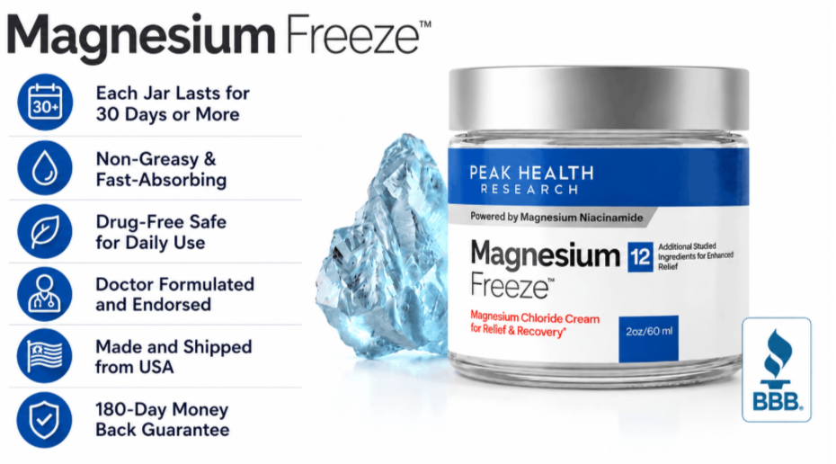 Magnesium Freeze for Edema - Certifications