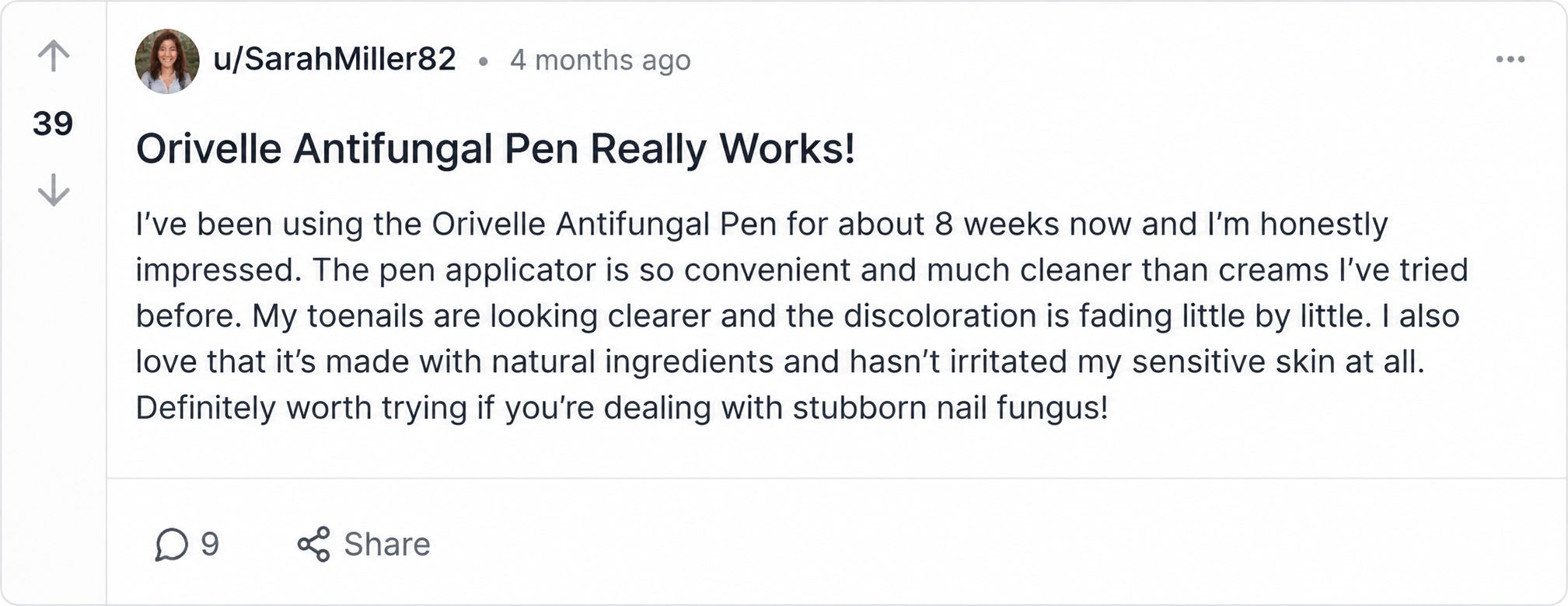 Orivelle Antifungal Pen - Customer Reviews 1