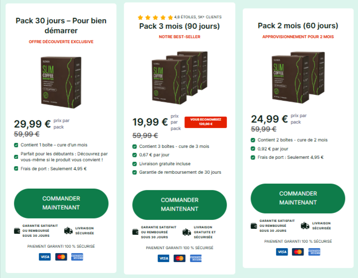 Slimqa Coffee Booster Preise